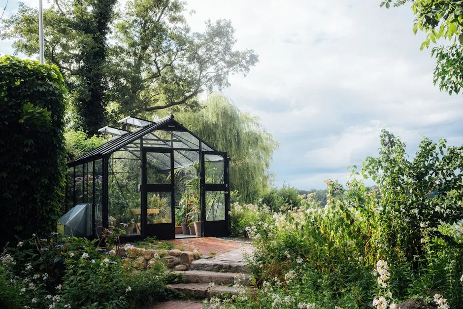 A Greenhouse in a Garden