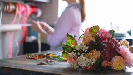 Horizontal video: Video of flowers on a table 5893637. Duration: 21 seconds. Resolution: 3840x2160