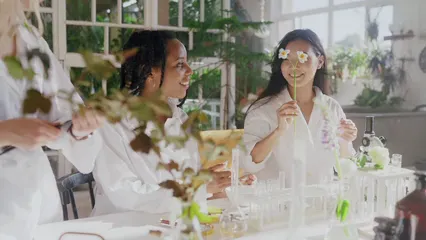Horizontal video: People working in laboratory 8514829. Duration: 14 seconds. Resolution: 3840x2160