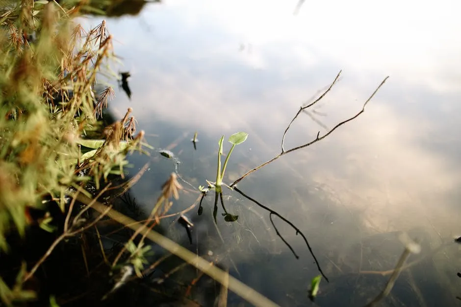 Close-up of Plants Growing in Water