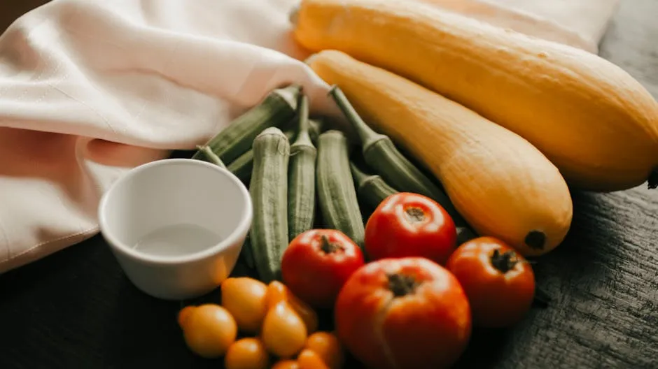 Close-up of Various Vegetables