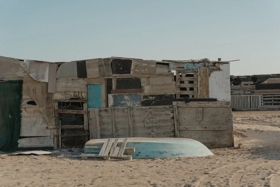 
A House made out of Wood Pallets