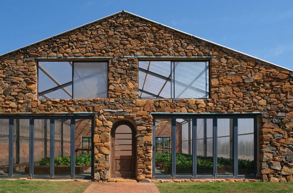 Greenhouse Under Blue Sky