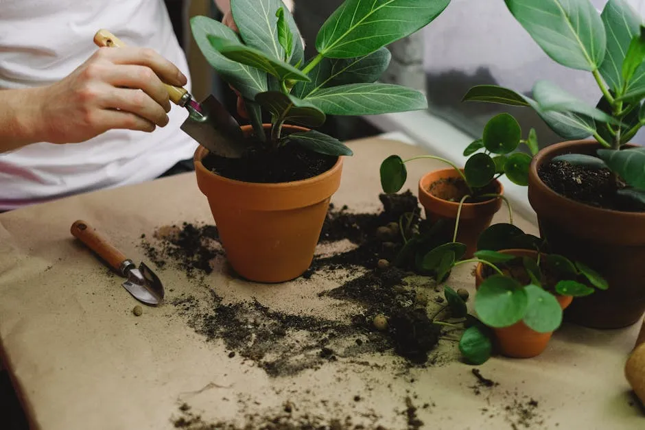 Person Holding Garden Tool Planting