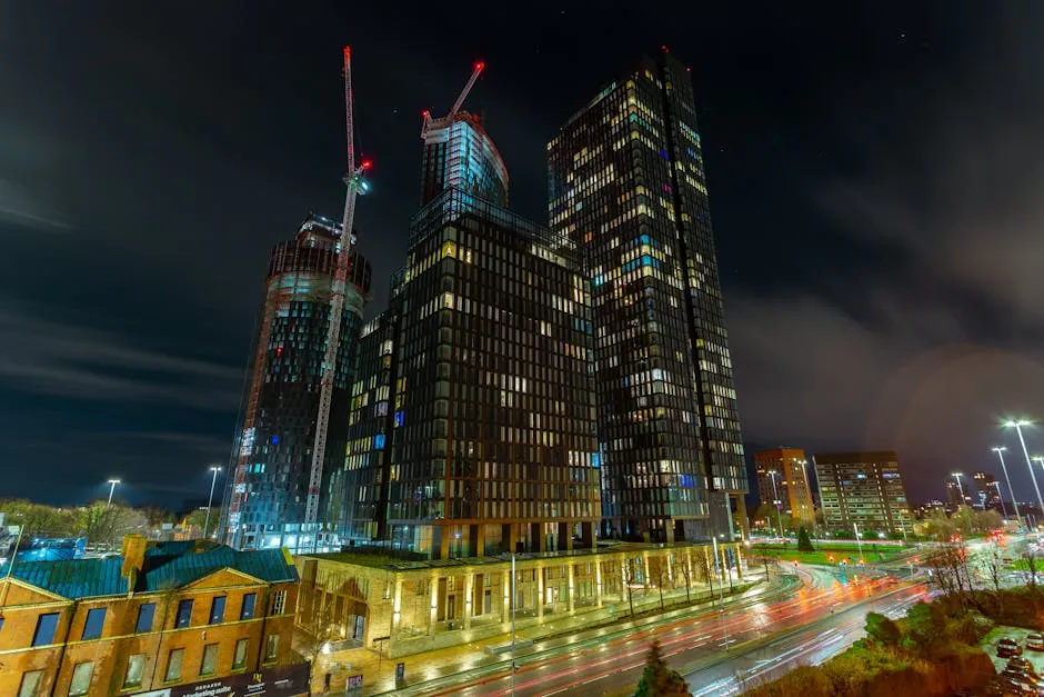 Illuminated Building during Night Time