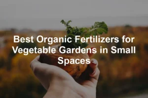 Featured image for Best Organic Fertilizers for Vegetable Gardens in Small Spaces