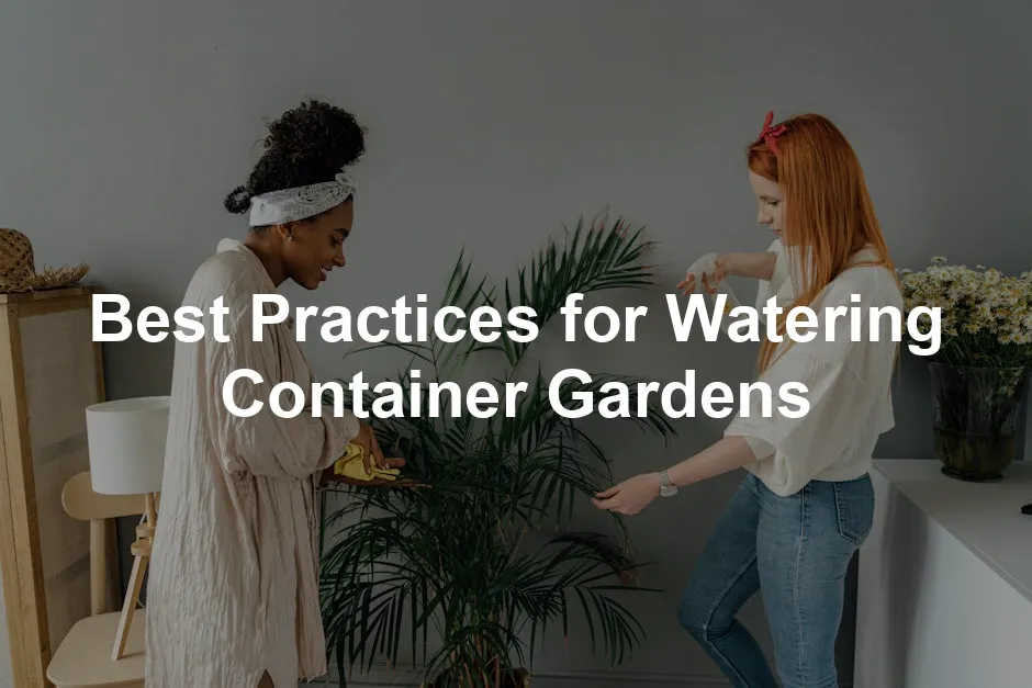 Featured image for Best Practices for Watering Container Gardens