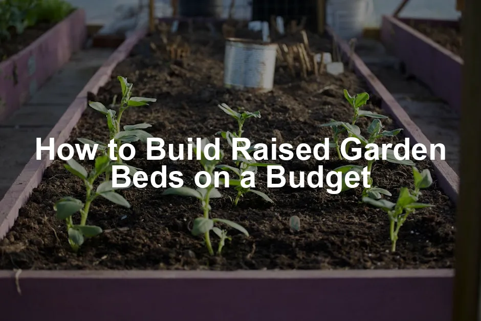 Featured image for How to Build Raised Garden Beds on a Budget