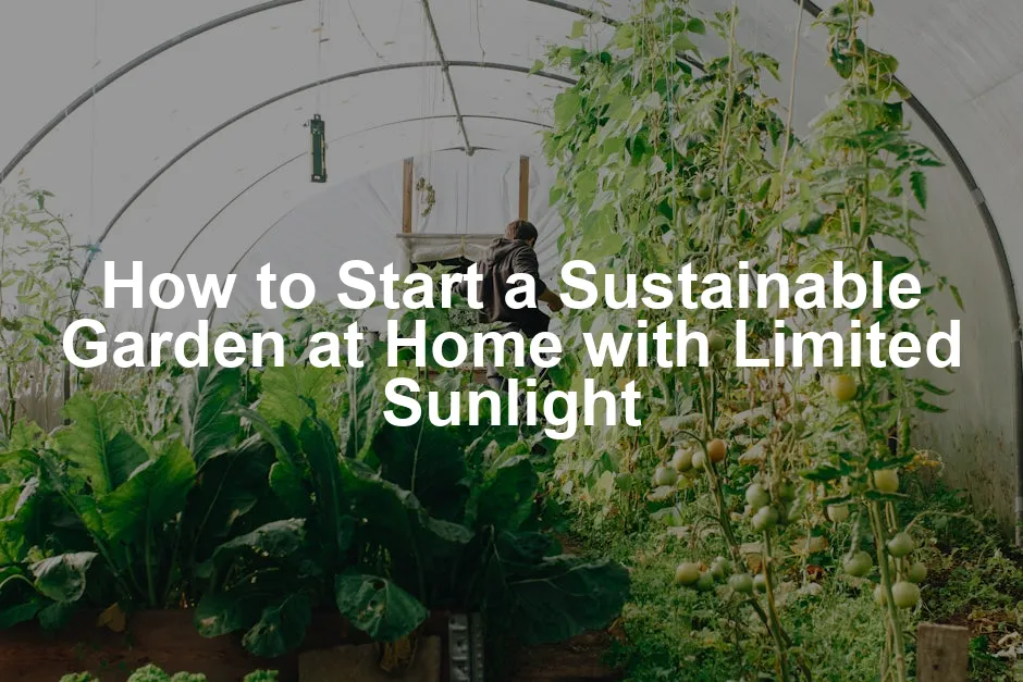 Featured image for How to Start a Sustainable Garden at Home with Limited Sunlight