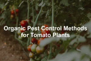 Featured image for Organic Pest Control Methods for Tomato Plants