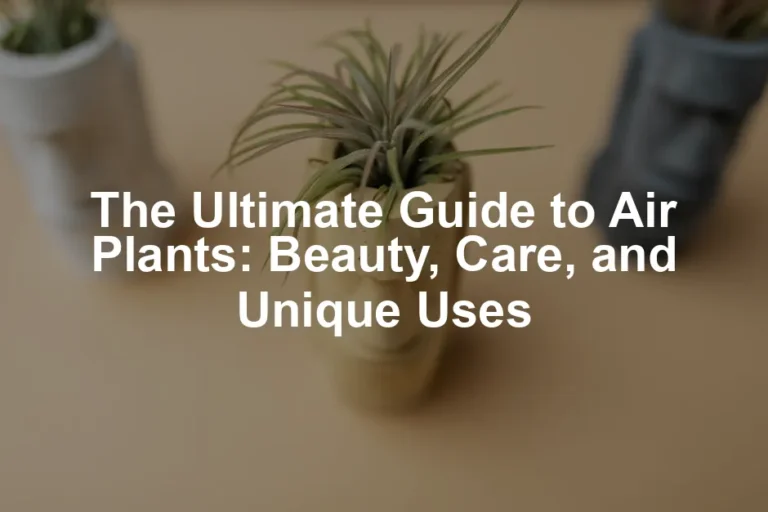 Featured image for The Ultimate Guide to Air Plants: Beauty, Care, and Unique Uses