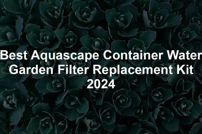 Featured image for Best Aquascape Container Water Garden Filter Replacement Kit 2024
