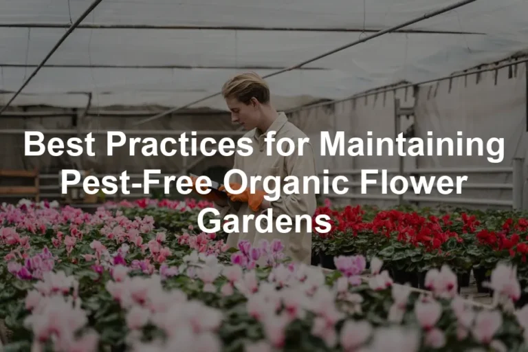 Featured image for Best Practices for Maintaining Pest-Free Organic Flower Gardens