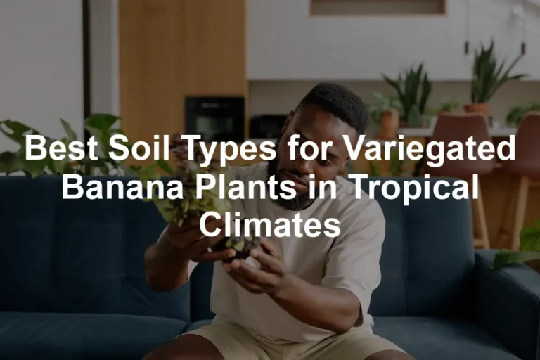 Featured image for Best Soil Types for Variegated Banana Plants in Tropical Climates