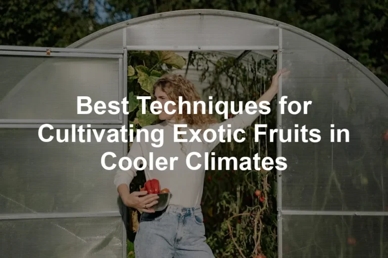 Featured image for Best Techniques for Cultivating Exotic Fruits in Cooler Climates