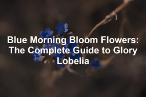 Featured image for Blue Morning Bloom Flowers: The Complete Guide to Glory Lobelia