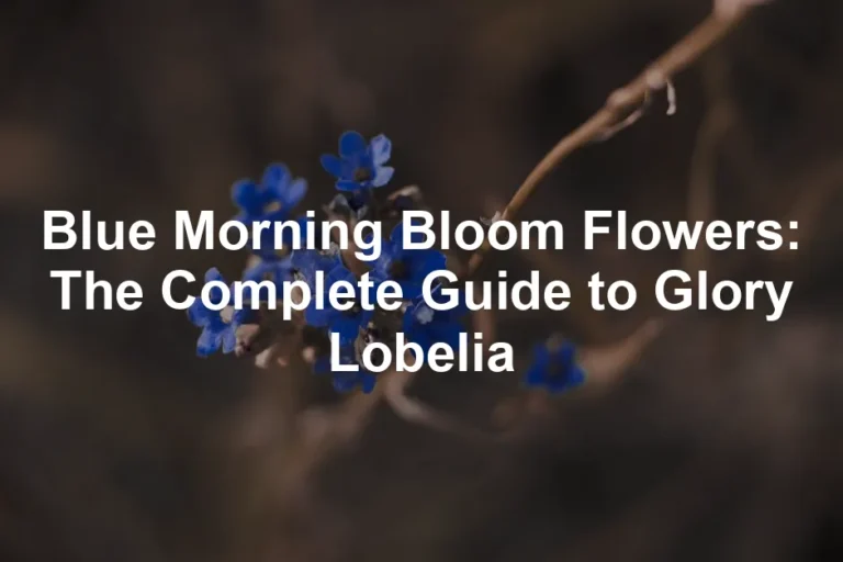 Featured image for Blue Morning Bloom Flowers: The Complete Guide to Glory Lobelia