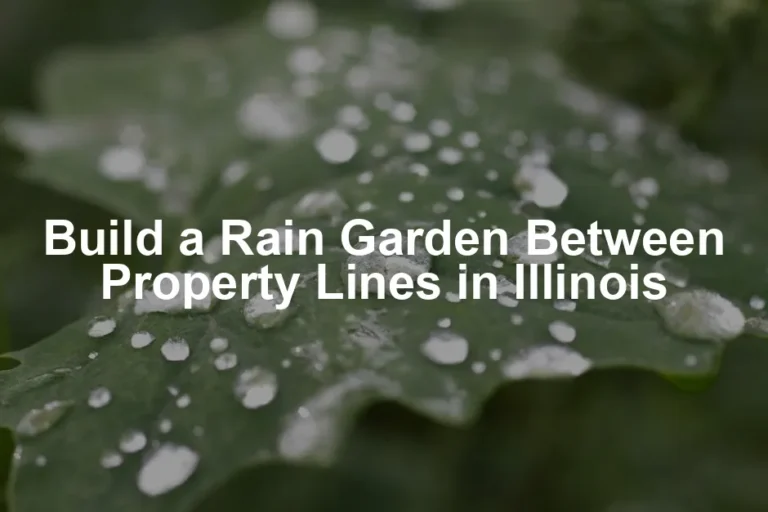 Featured image for Build a Rain Garden Between Property Lines in Illinois