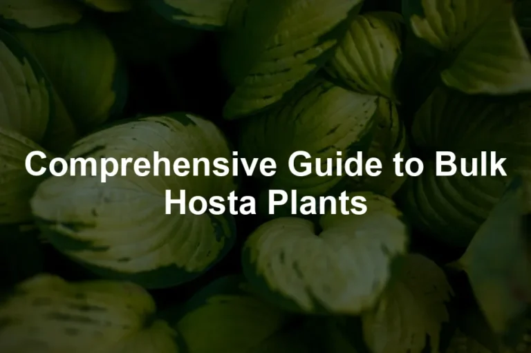 Featured image for Comprehensive Guide to Bulk Hosta Plants