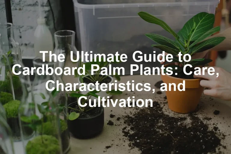 Featured image for The Ultimate Guide to Cardboard Palm Plants: Care, Characteristics, and Cultivation