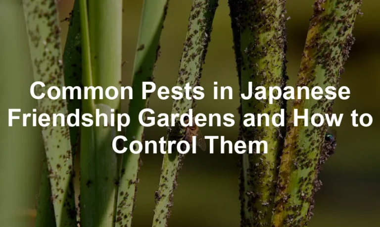 Featured image for Common Pests in Japanese Friendship Gardens and How to Control Them