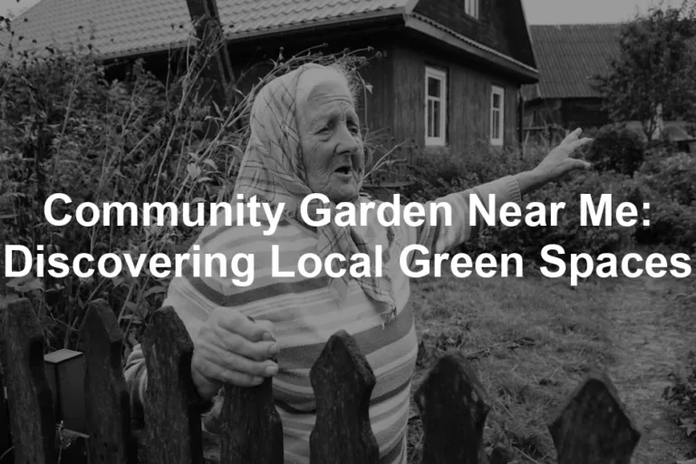 Featured image for Community Garden Near Me: Discovering Local Green Spaces