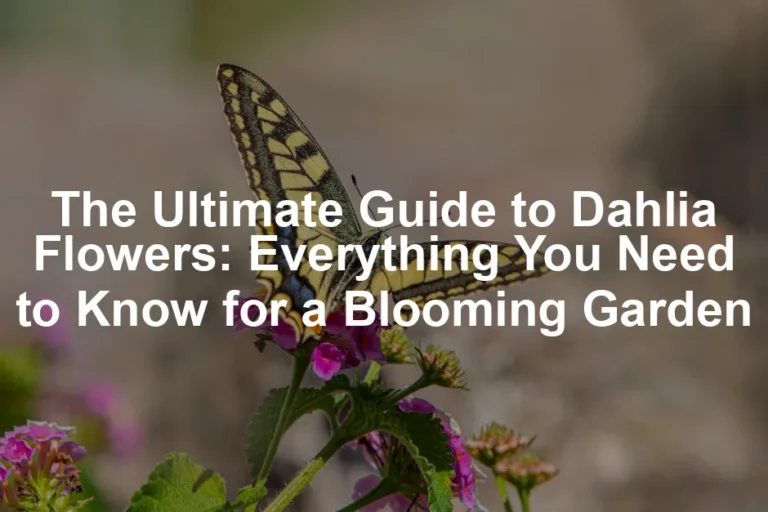 Featured image for The Ultimate Guide to Dahlia Flowers: Everything You Need to Know for a Blooming Garden