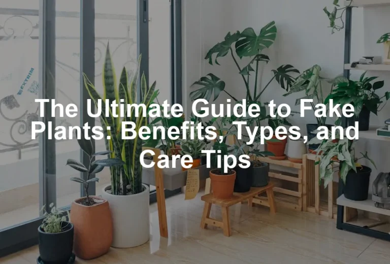 Featured image for The Ultimate Guide to Fake Plants: Benefits, Types, and Care Tips
