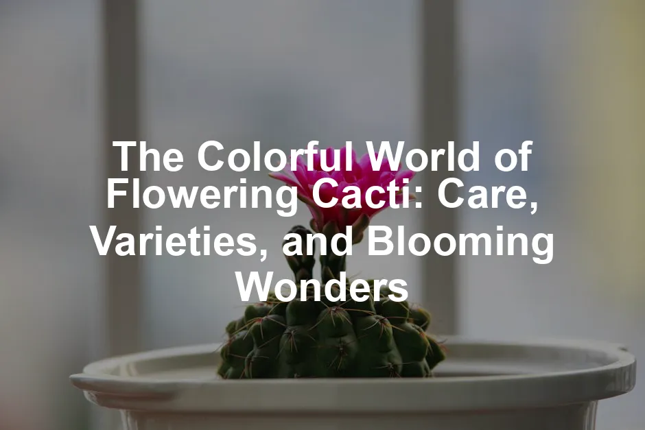 Featured image for The Colorful World of Flowering Cacti: Care, Varieties, and Blooming Wonders