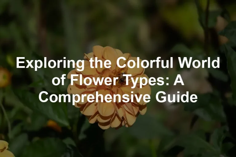Featured image for Exploring the Colorful World of Flower Types: A Comprehensive Guide