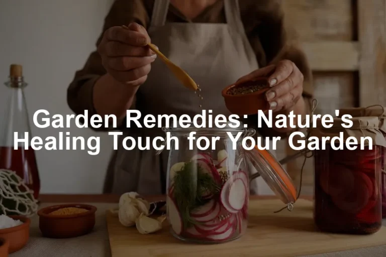 Featured image for Garden Remedies: Nature's Healing Touch for Your Garden
