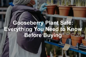 Featured image for Gooseberry Plant Sale: Everything You Need to Know Before Buying