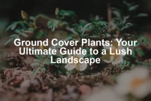 Featured image for Ground Cover Plants: Your Ultimate Guide to a Lush Landscape