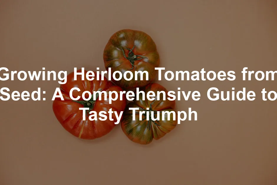 Featured image for Growing Heirloom Tomatoes from Seed: A Comprehensive Guide to Tasty Triumph