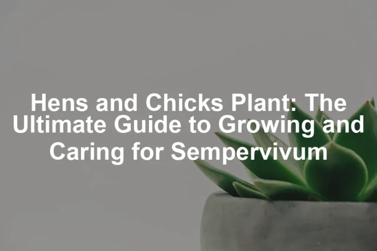 Featured image for Hens and Chicks Plant: The Ultimate Guide to Growing and Caring for Sempervivum
