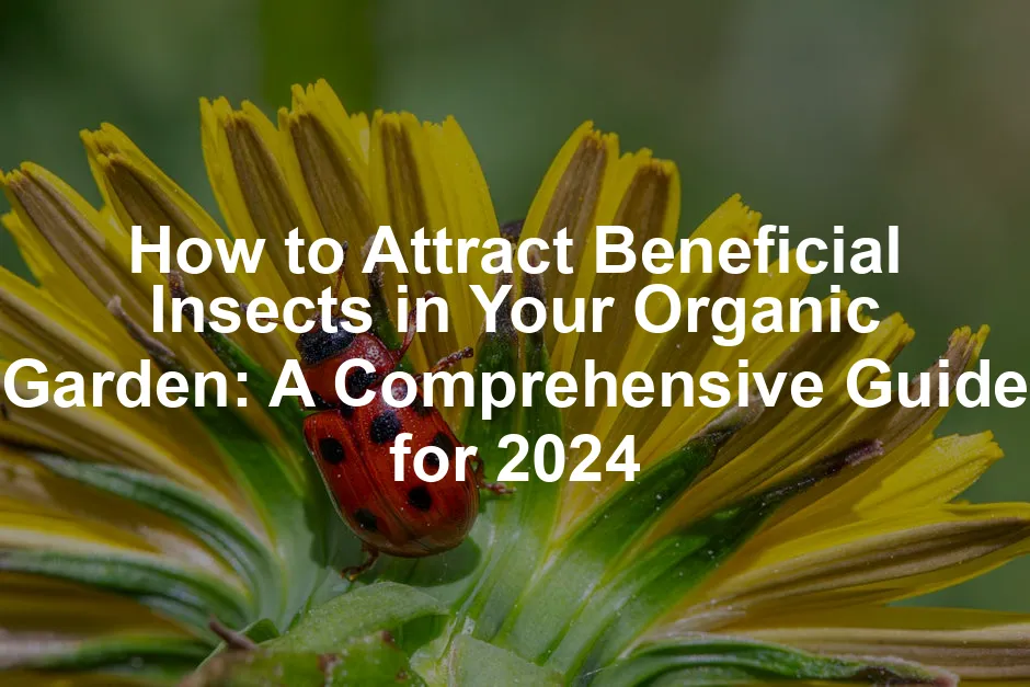 Featured image for How to Attract Beneficial Insects in Your Organic Garden: A Comprehensive Guide for 2024