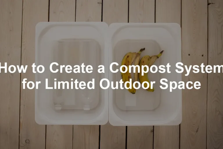 Featured image for How to Create a Compost System for Limited Outdoor Space