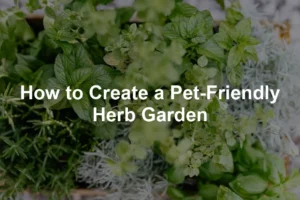 Featured image for How to Create a Pet-Friendly Herb Garden