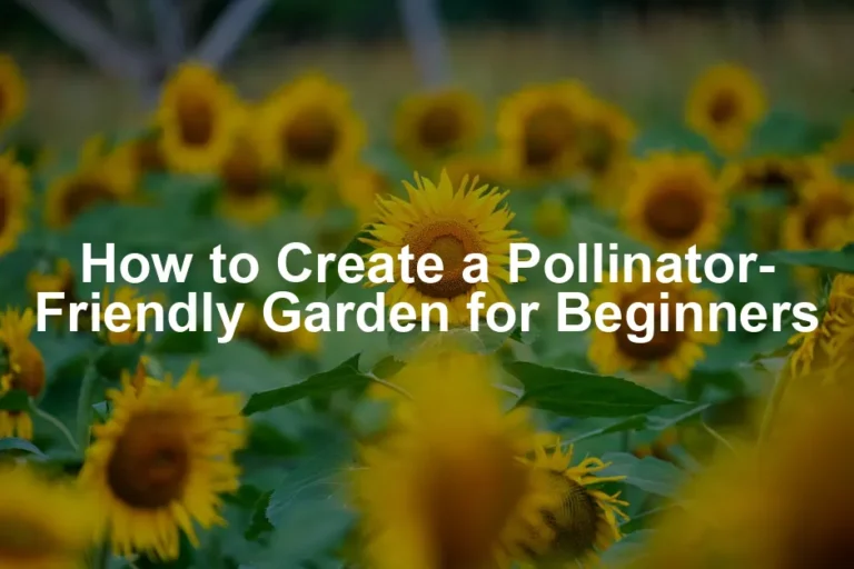 Featured image for How to Create a Pollinator-Friendly Garden for Beginners