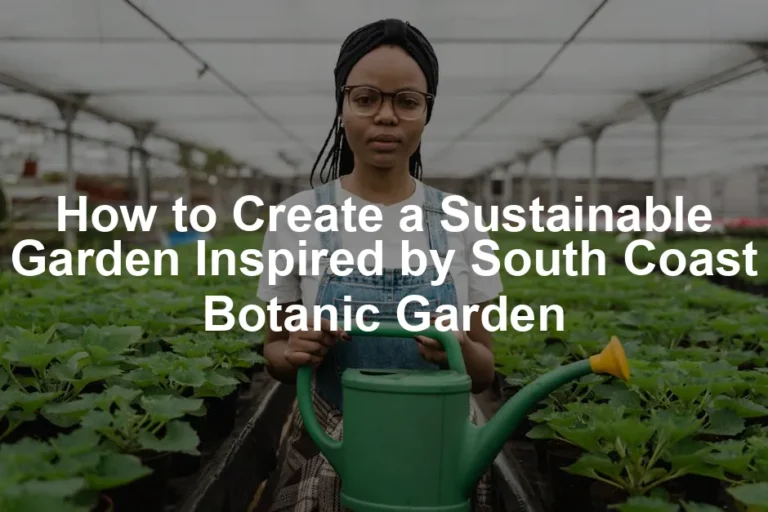 Featured image for How to Create a Sustainable Garden Inspired by South Coast Botanic Garden