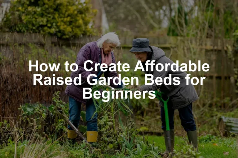 Featured image for How to Create Affordable Raised Garden Beds for Beginners