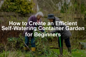 Featured image for How to Create an Efficient Self-Watering Container Garden for Beginners