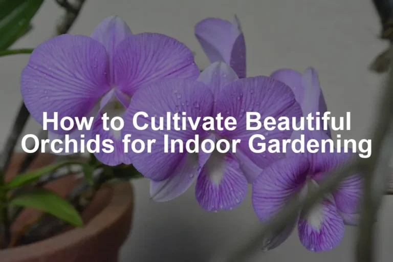 Featured image for How to Cultivate Beautiful Orchids for Indoor Gardening