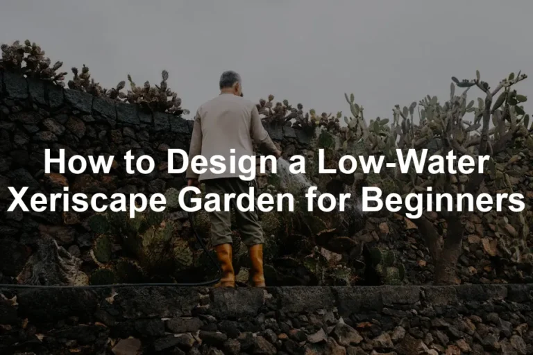 Featured image for How to Design a Low-Water Xeriscape Garden for Beginners