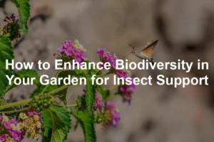 Featured image for How to Enhance Biodiversity in Your Garden for Insect Support