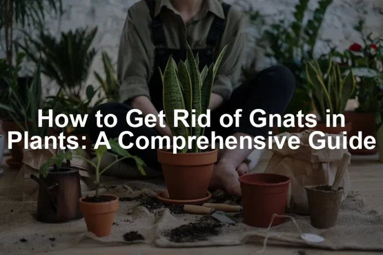Featured image for How to Get Rid of Gnats in Plants: A Comprehensive Guide