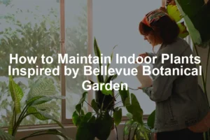 Featured image for How to Maintain Indoor Plants Inspired by Bellevue Botanical Garden
