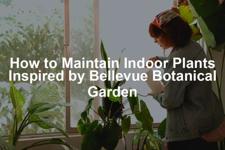 Featured image for How to Maintain Indoor Plants Inspired by Bellevue Botanical Garden