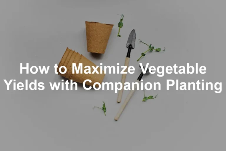 Featured image for How to Maximize Vegetable Yields with Companion Planting