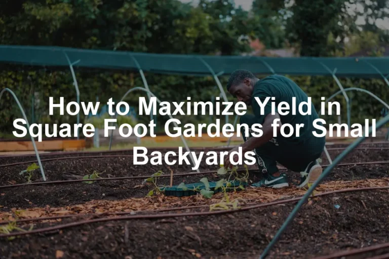 Featured image for How to Maximize Yield in Square Foot Gardens for Small Backyards